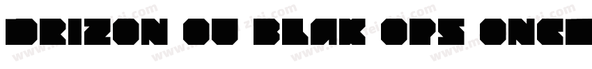 Horizon ou blak ops one字体转换